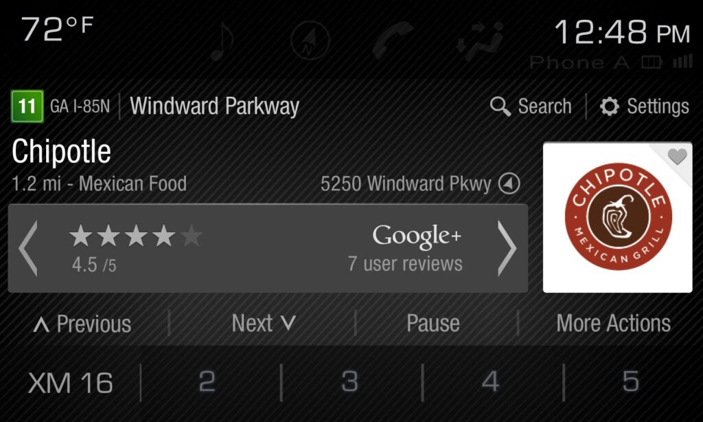 User ratings of point of iterests