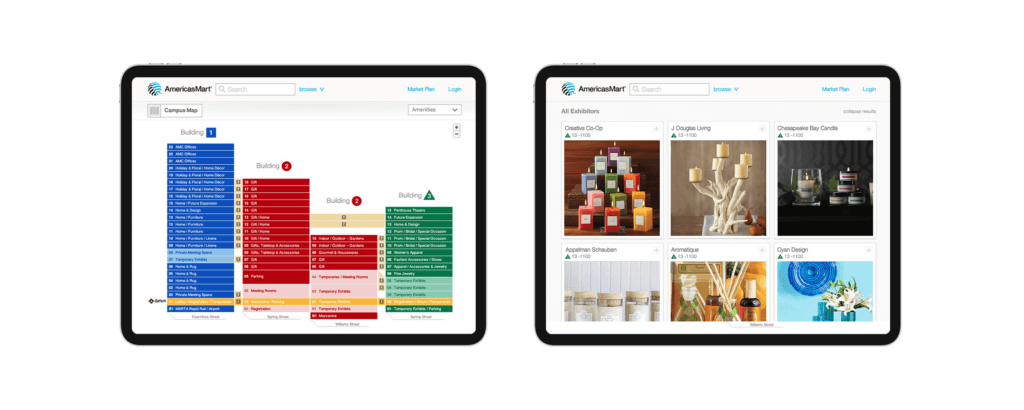 AmericasMart tablet views