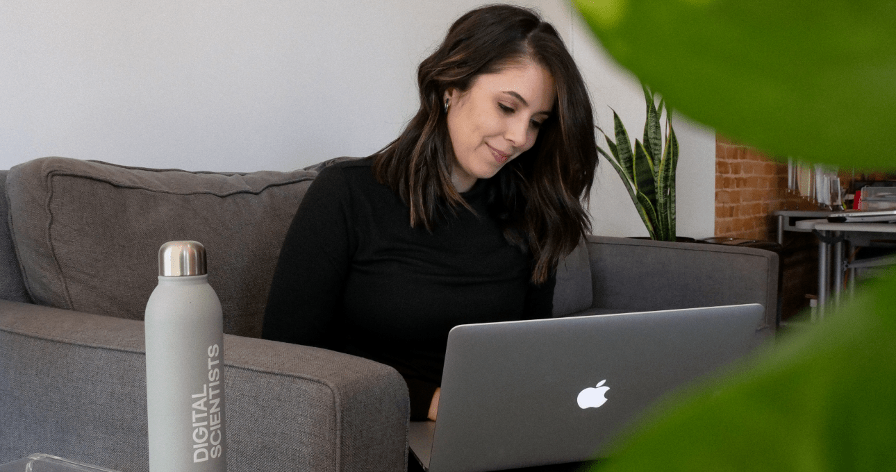 Designer on a computer