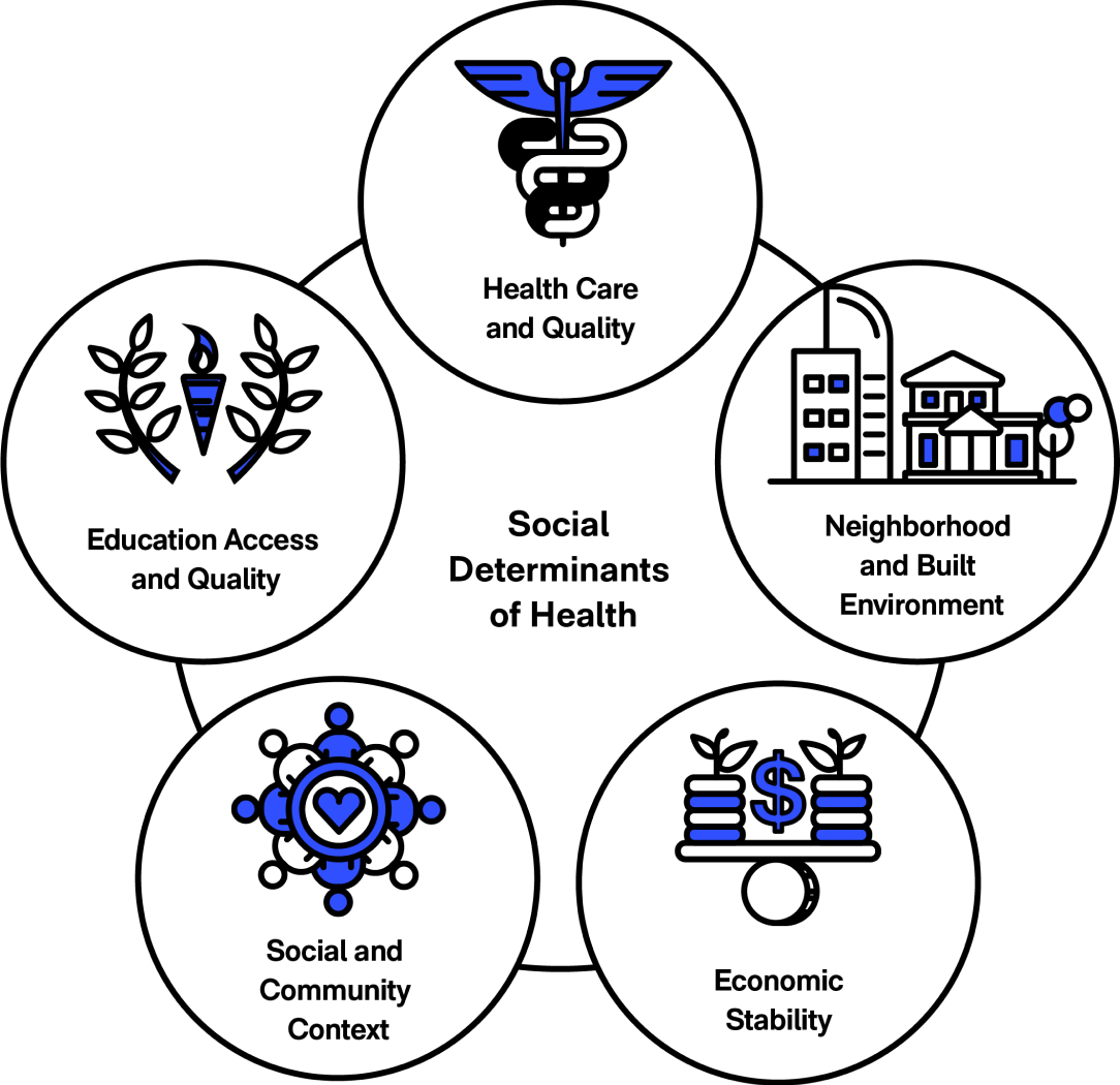 SDOH focus area graphic